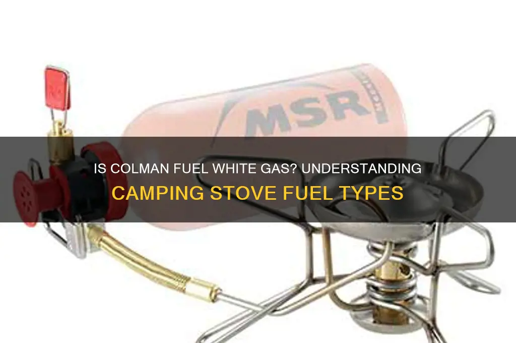 is colman fuel white gas