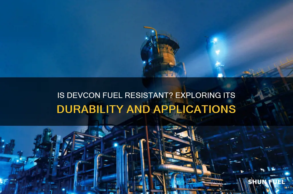 is devcon fuel resistant