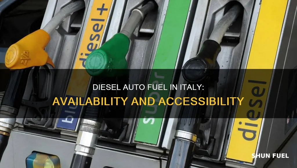 is diesel auto fuel available in italy