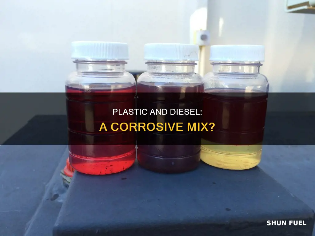 is diesel considered a corrosive fuel to plastic