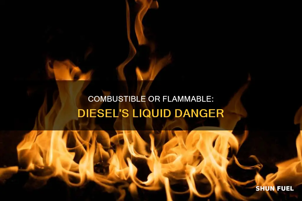 is diesel fuel a combustible or flammable liquid