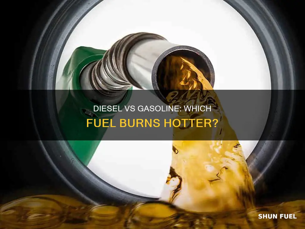 is diesel fuel as flammable as gasoline