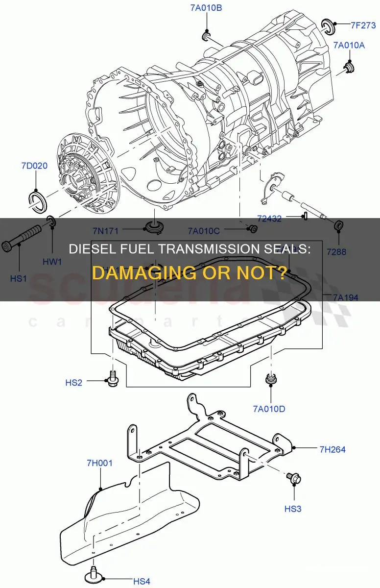 is diesel fuel bad on transmission seals