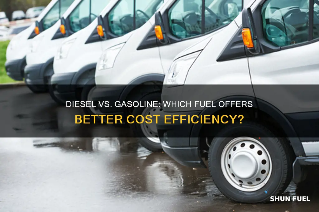 is diesel fuel cheaper to use than gasoline