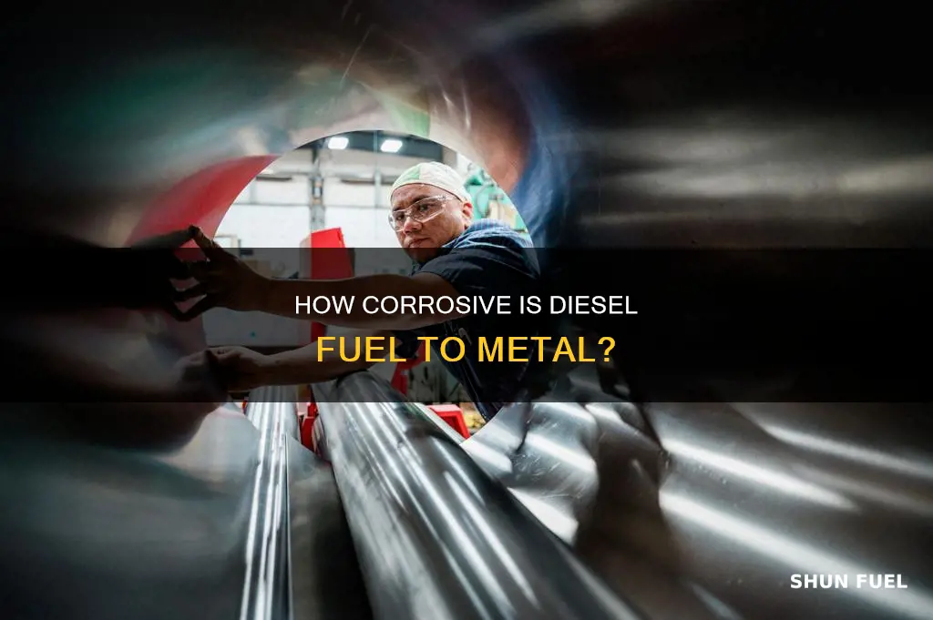 is diesel fuel corrosive to metal