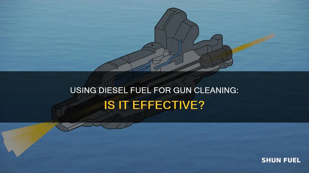 is diesel fuel good for cleaning gun