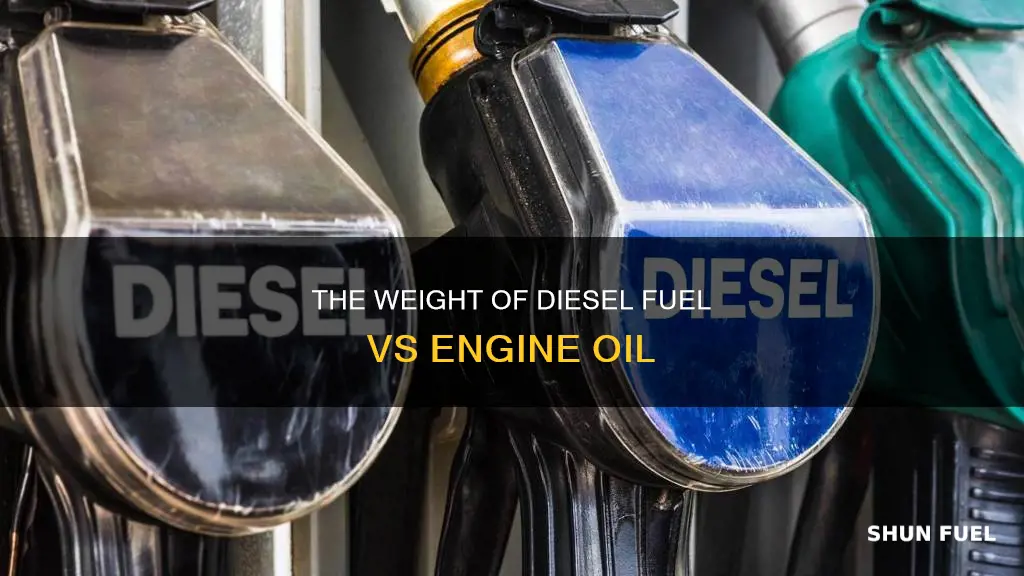 is diesel fuel heavier than engine oil