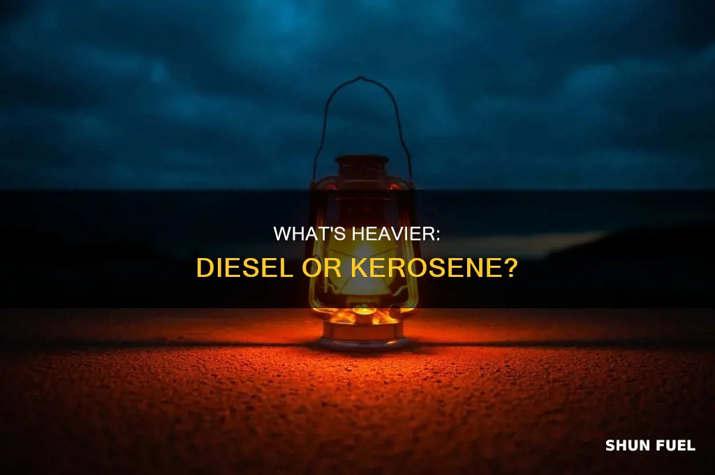 is diesel fuel heavier than kerosene