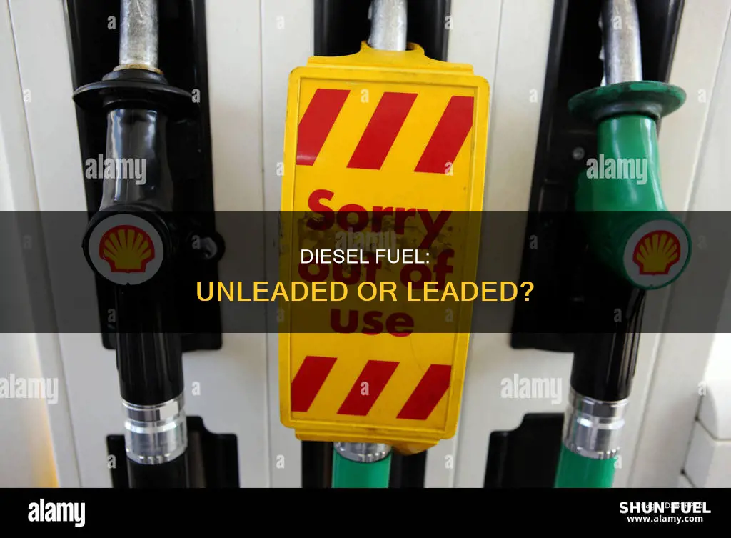 is diesel fuel leaded or unleaded