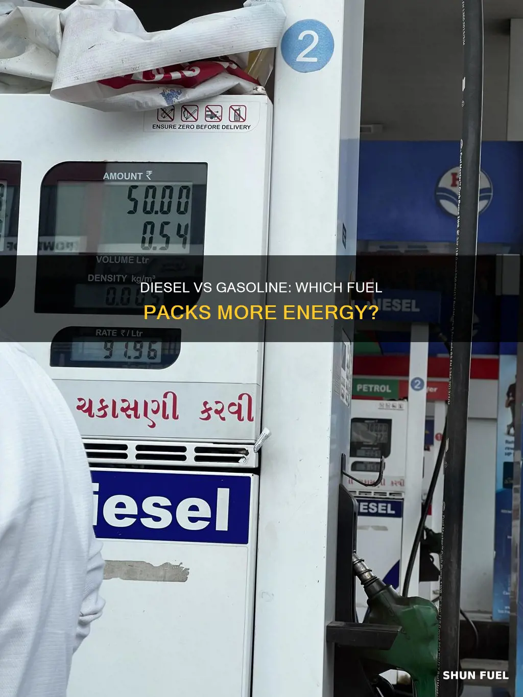 is diesel fuel more energy rich than gasoline