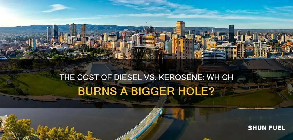 is diesel fuel more expensive than kerosene