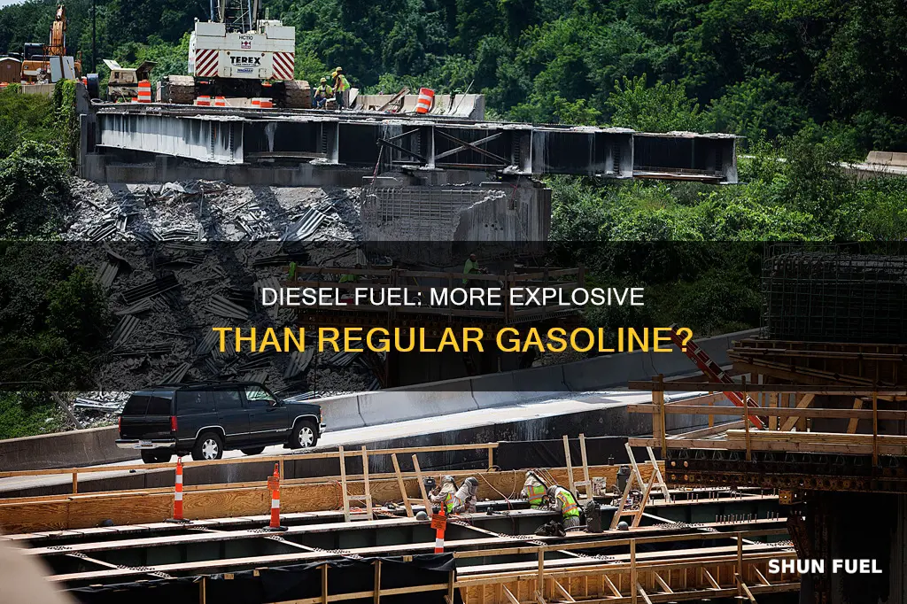is diesel fuel more exposive than regualr