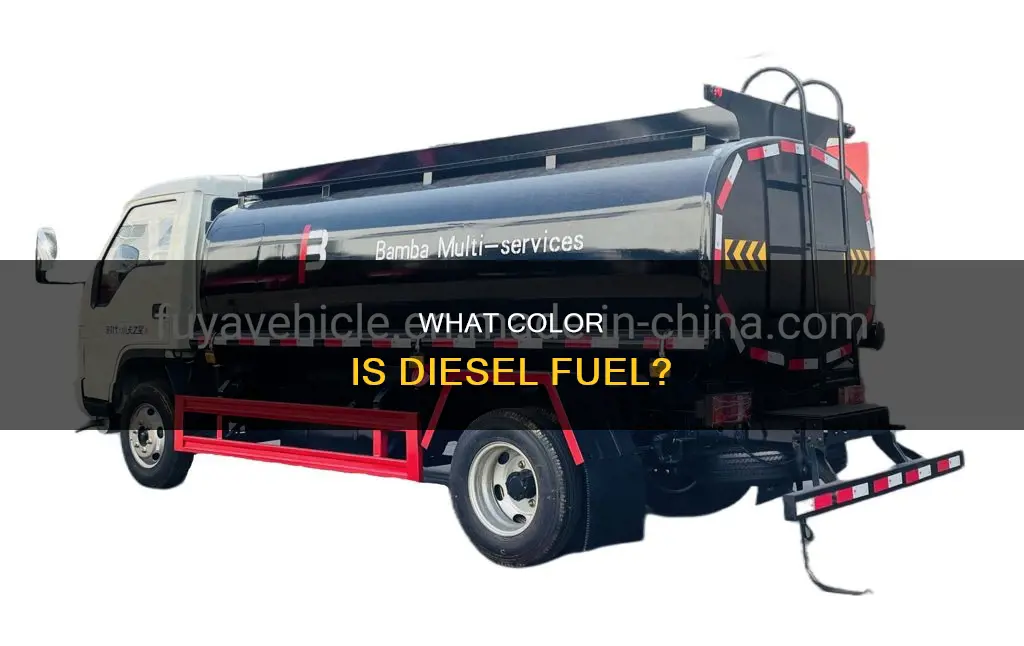 is diesel fuel red or clear