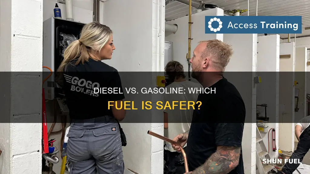 is diesel fuel safer than gasoline