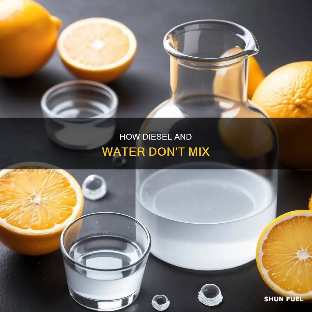is diesel fuel soluble in water