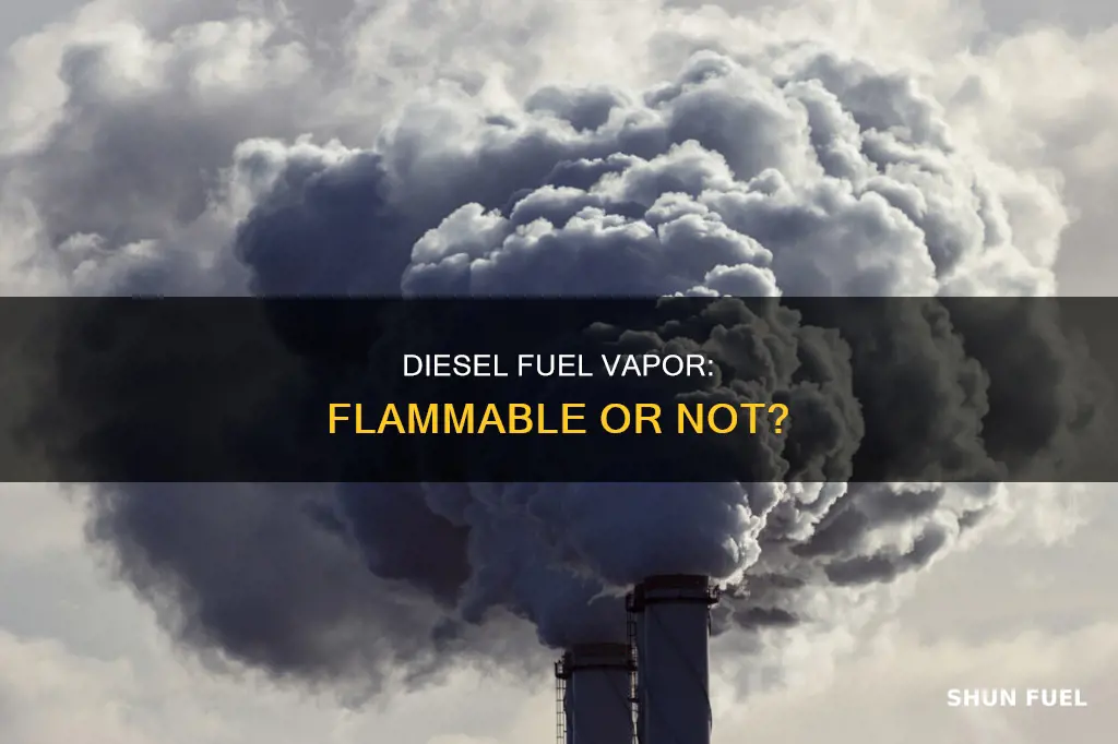 is diesel fuel vapor flammable