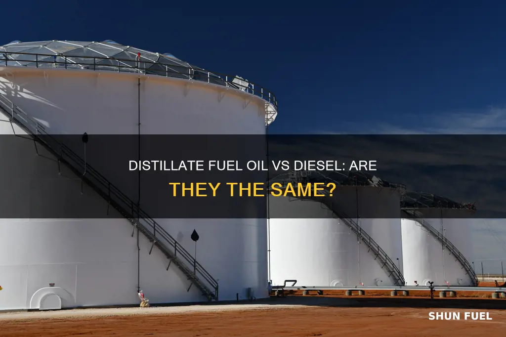 is distillate fuel oil the same as diesel