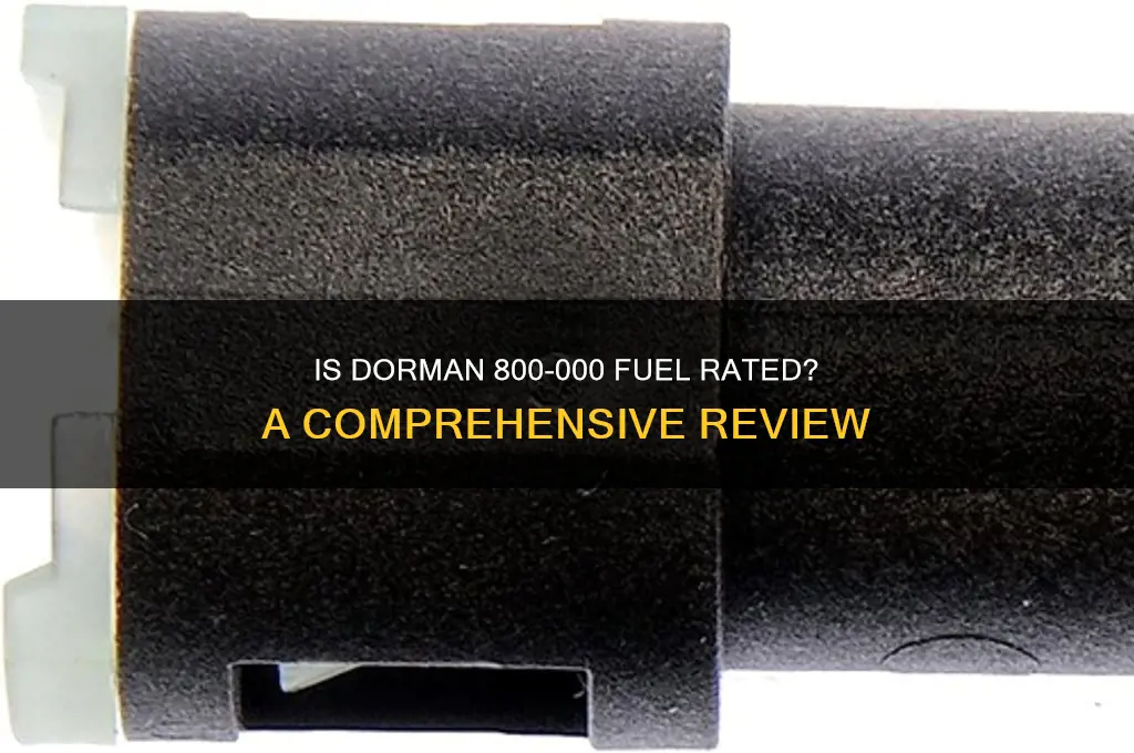 is dorman 80000 fuel rated