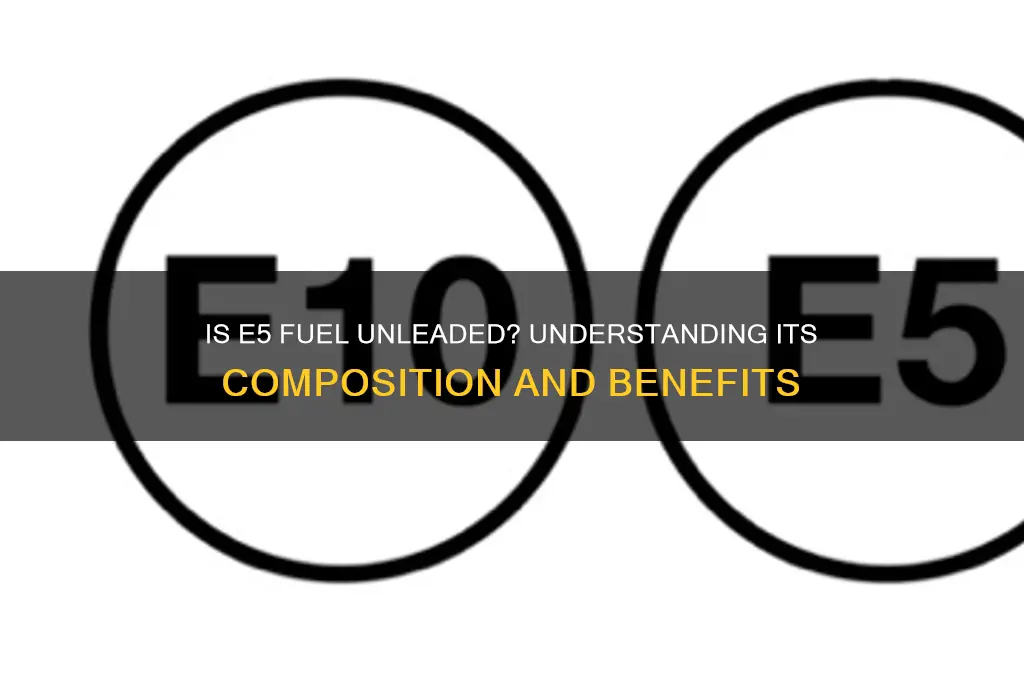 is e5 fuel unleaded