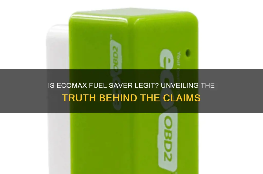 is ecomax fuel saver legit