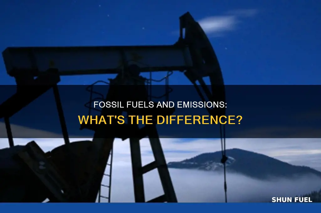 is emissions and burning fossil fuel the same thing