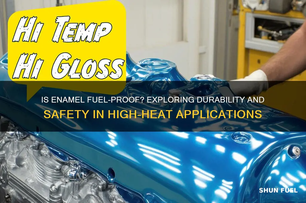 is enamel fuel proof