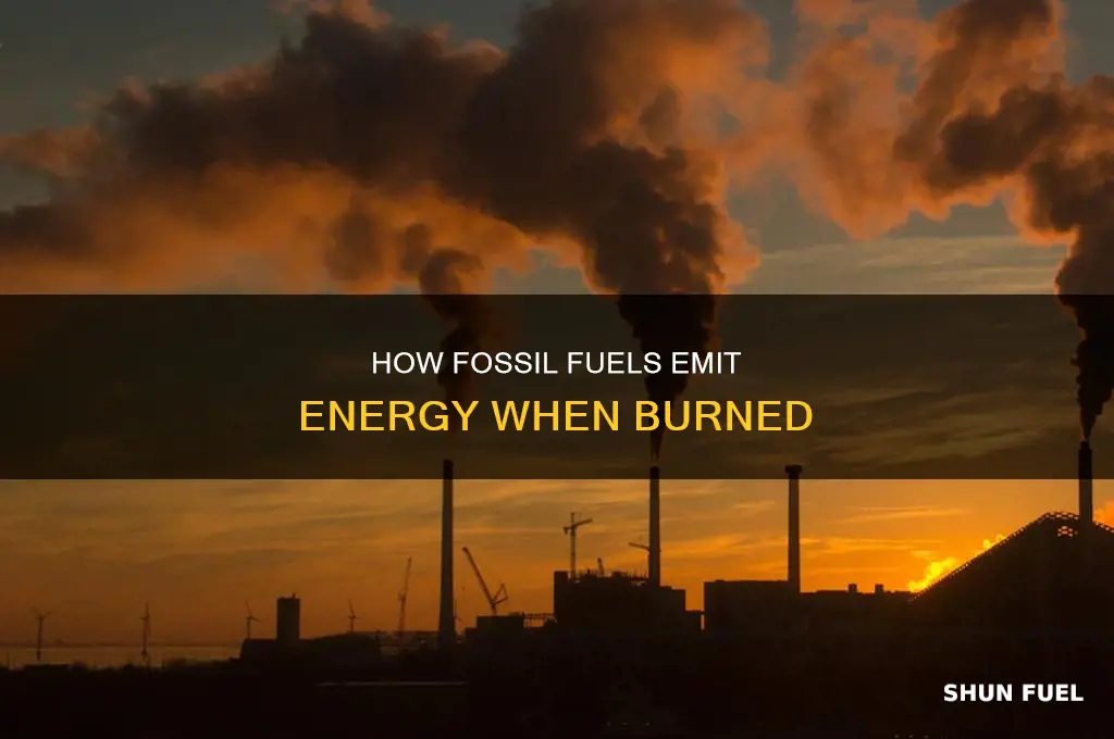 is energy emitted when burning fossil fuels