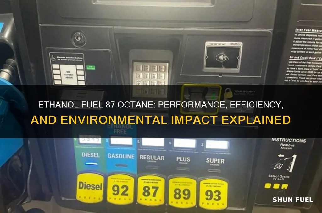 is etanol fuel 87 octane