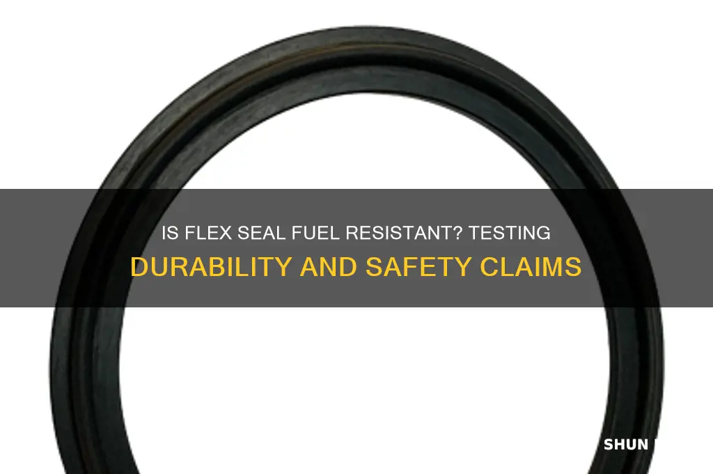 is flex seal fuel restence