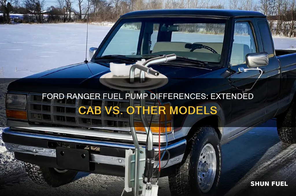 is ford ranger fuel pump different for extended cab
