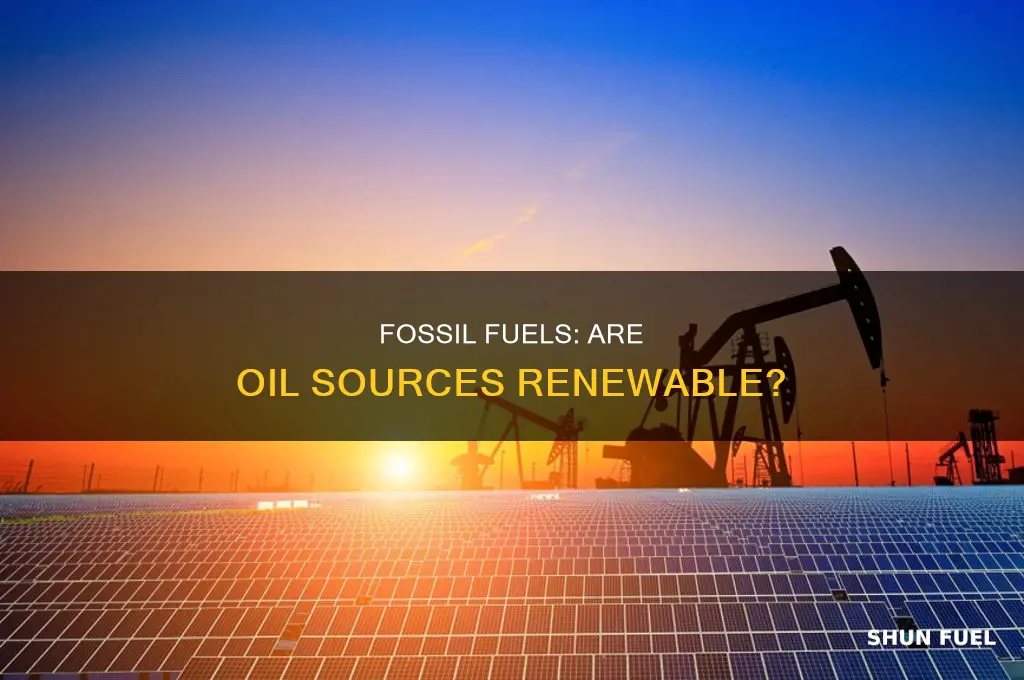 is fossil fuels oil renewable