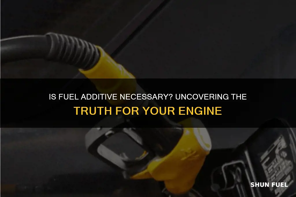 is fuel additive necessary
