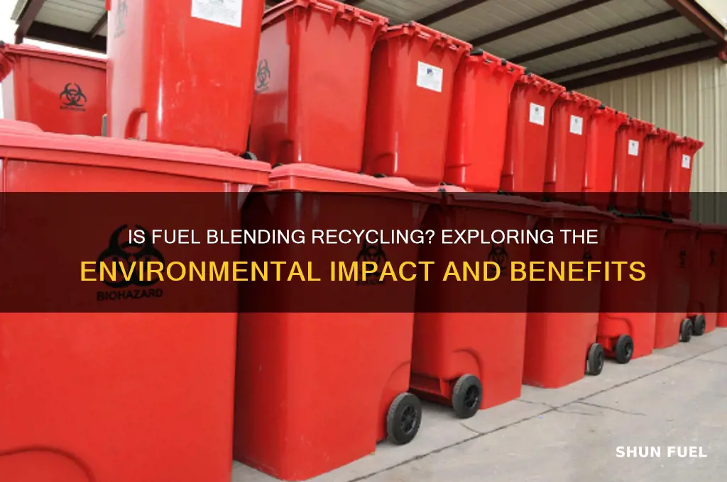 is fuel blending considered recycling
