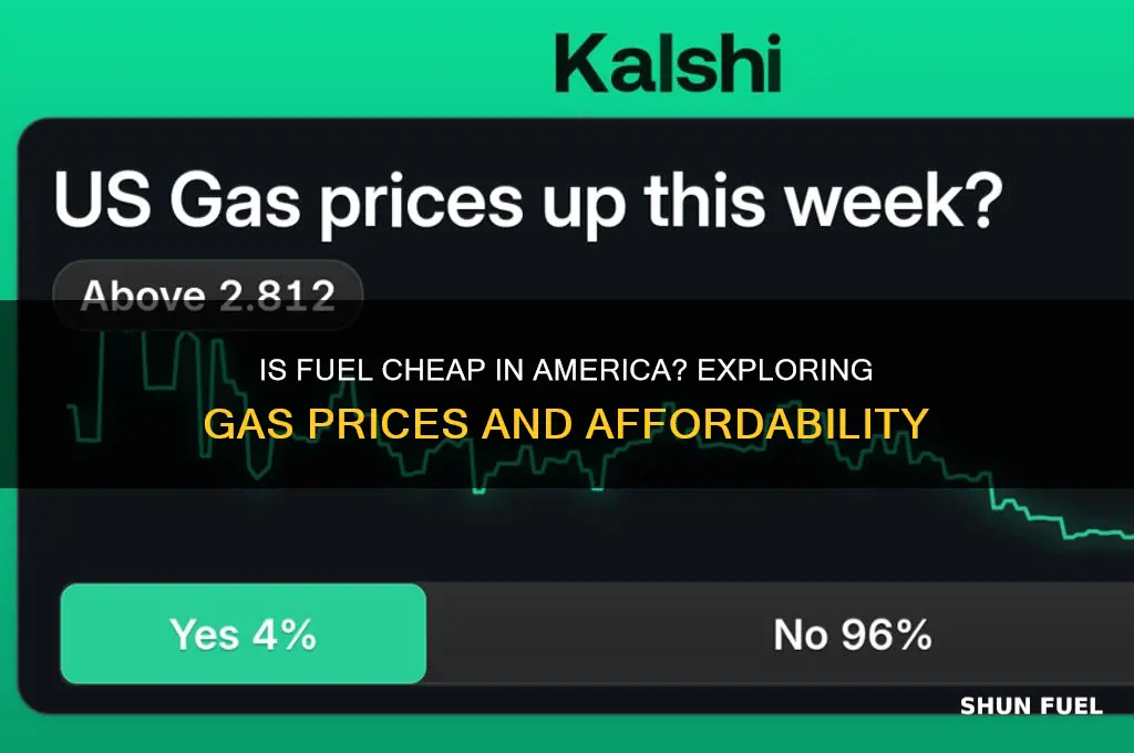 is fuel cheap in america