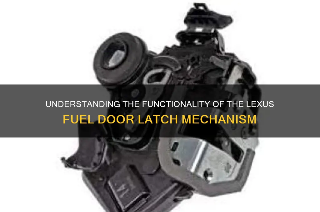 is fuel door latch lexus