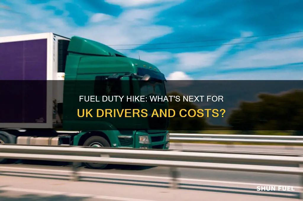 is fuel duty going up