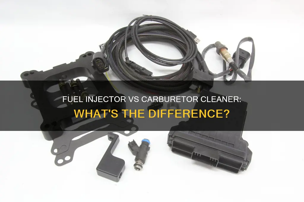 is fuel injector cleaner the same as carburetor cleaner