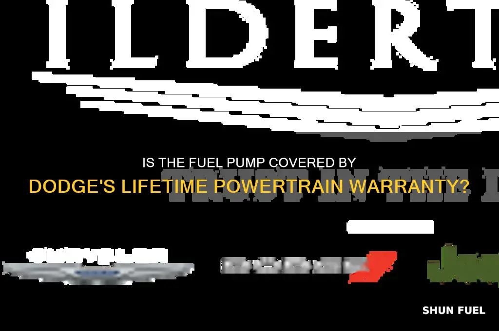 is fuel pump covered under dodge lifetime powertrain warranty