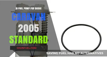 Is the 2005 Dodge Caravan's Fuel Pump Standard or Upgraded?