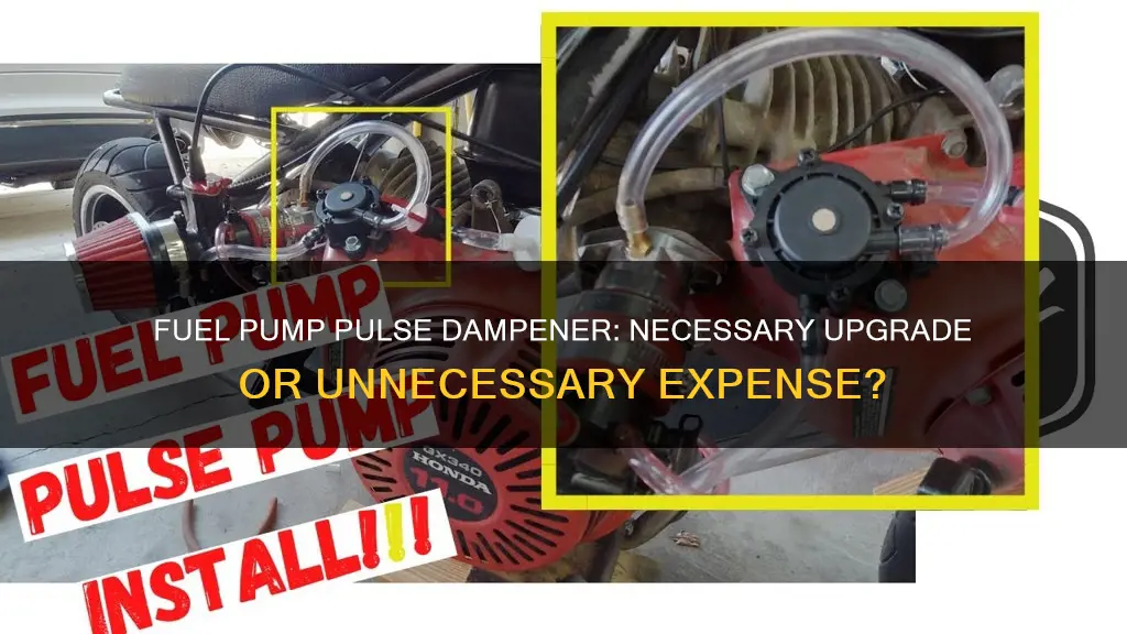 is fuel pump pulse dampener recommended when replacing fuel pump