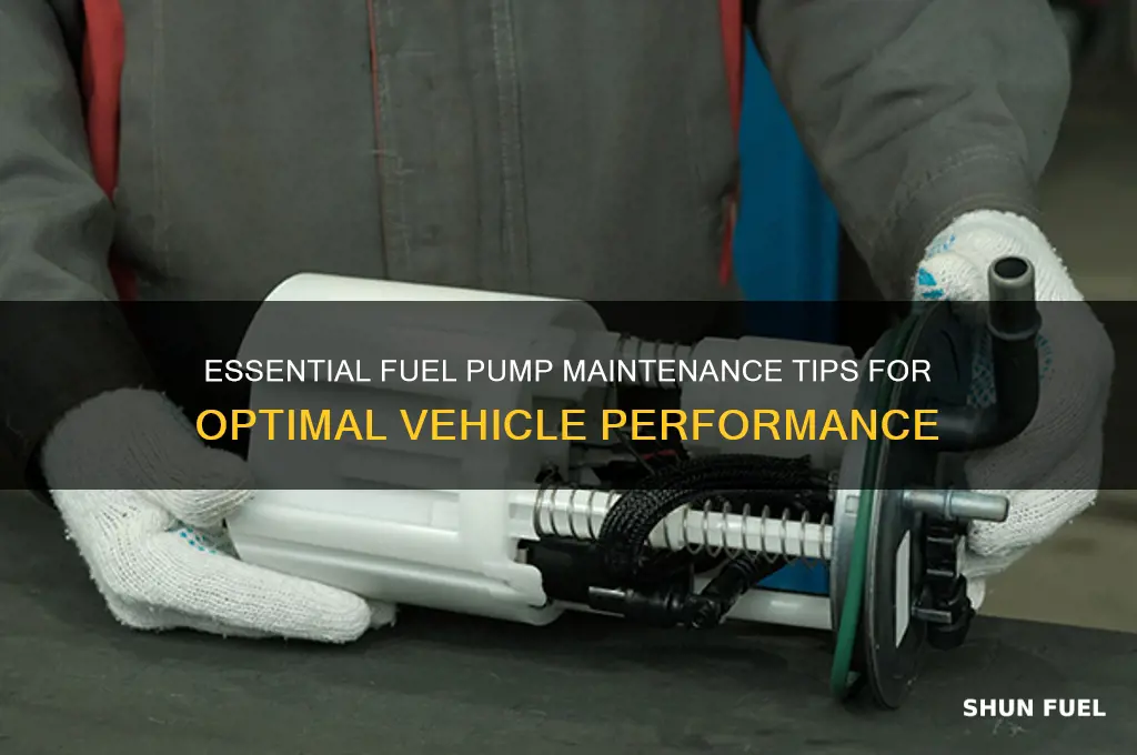 is fuel pump regular maintenance