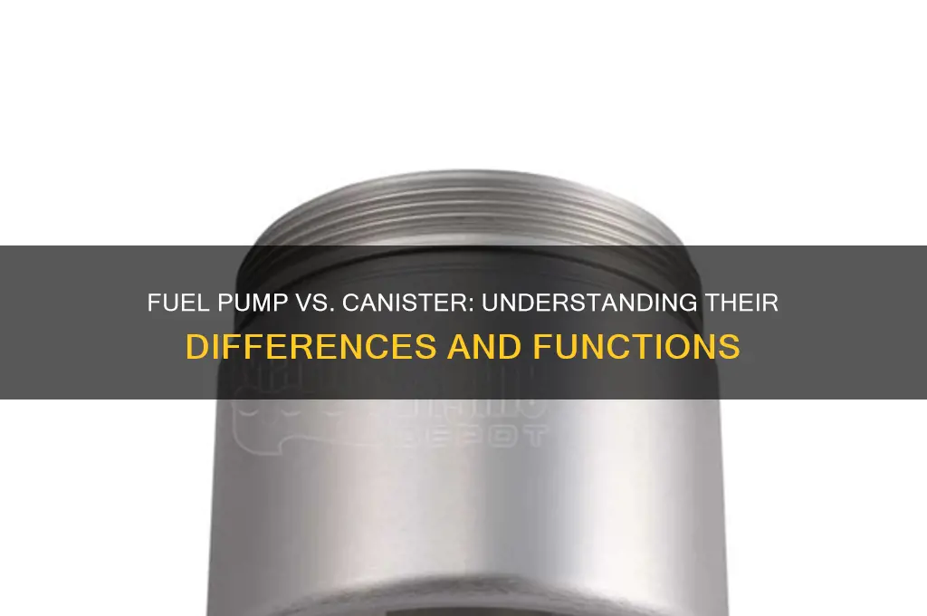 is fuel pump the same as cannister