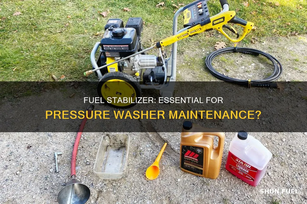 is fuel stabilizer necessary for pressure washer