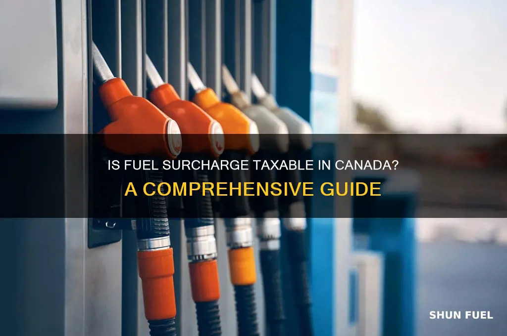 is fuel surcharge taxable in canada