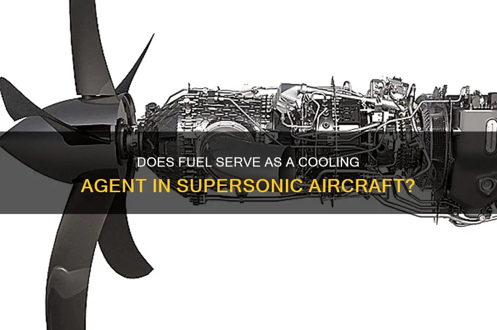 is fuel used to cool suersonic plane