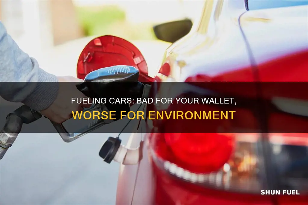 is fueling with car on bad