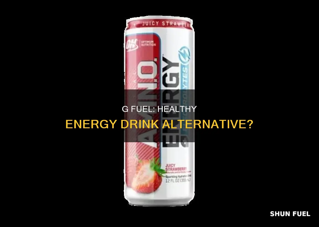 is g fuel a healthy energy drink replacement