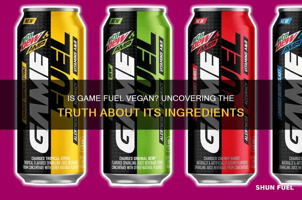 is game fuel vegan