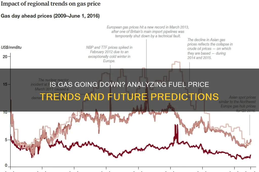 is gas going down