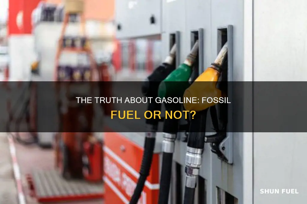 is gasoline a fossill fuel